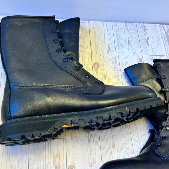 USGI Cold Weather Combat Boots Size10R Vibram Sole, Quilted Liner, Black Leather - Picture 16 of 16